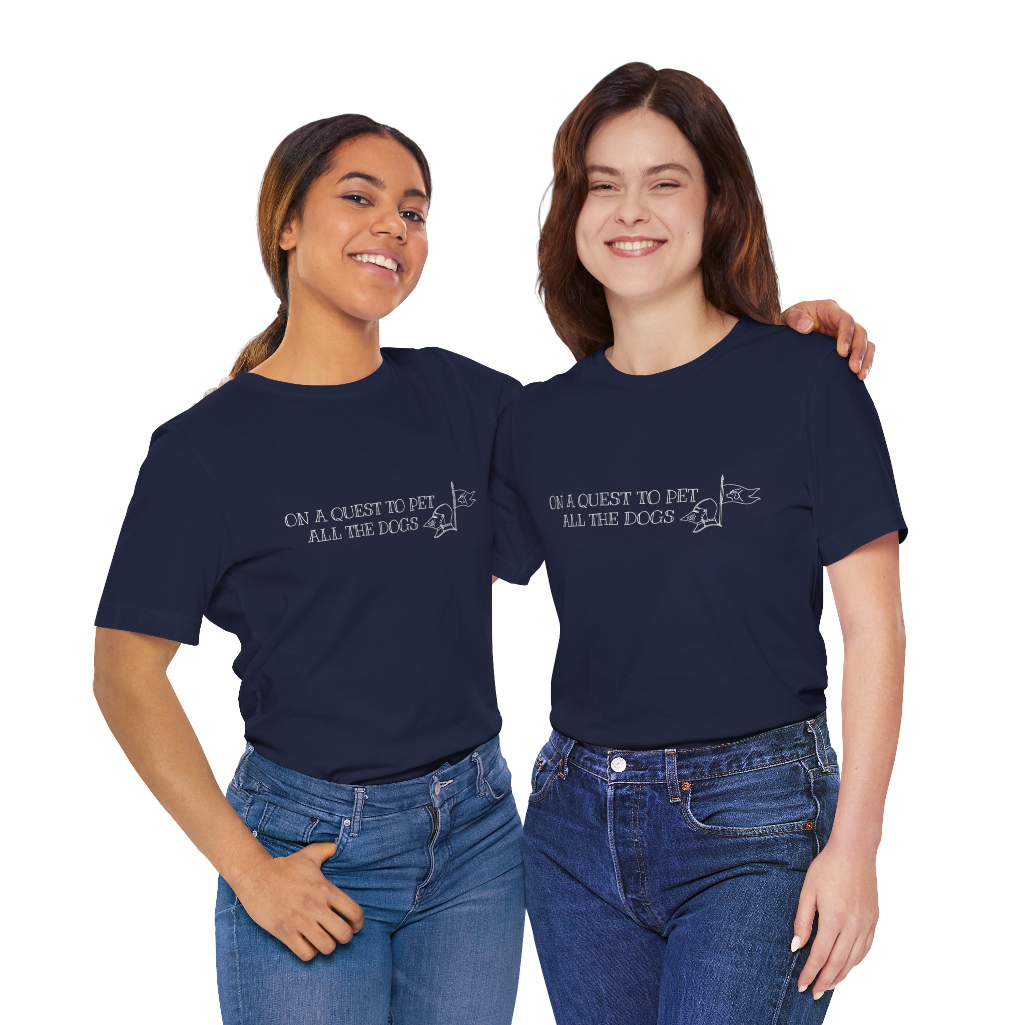 "On a Quest to Pet All the Dogs" Tee - Image 3