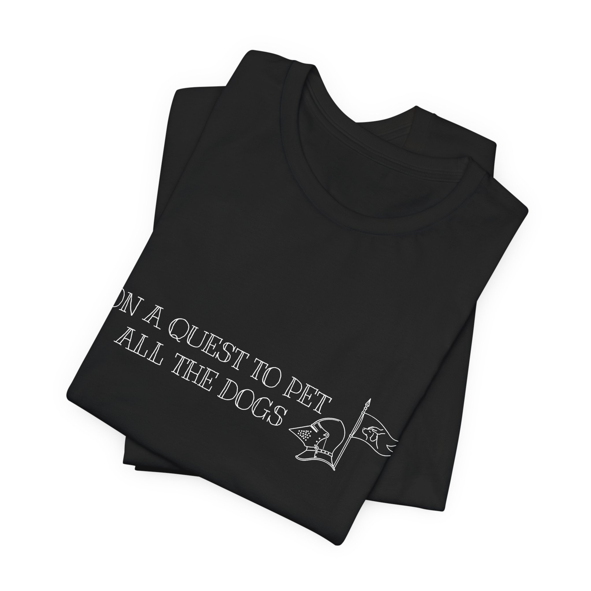 "On a Quest to Pet All the Dogs" Tee - Image 2